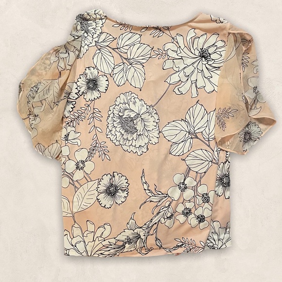 NWOT CK Floral blouse - Picture 2 of 3